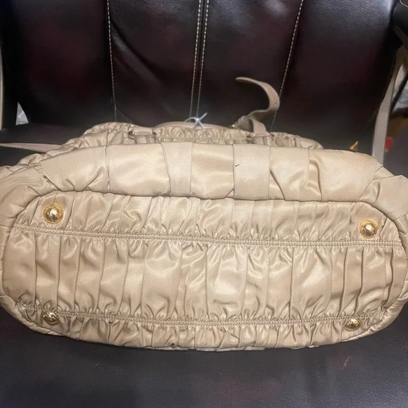 Prada Tessuto Ruched Shoulder Bag - Picture 8 of 9